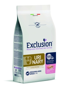 Exclusion Dog urinary Medium&Large Adult maiale sorgo e piselli KG 12