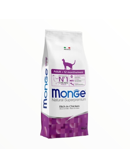 Monge Superpremium Cat Adult 12 - Mesi ricco di Pollo KG 10