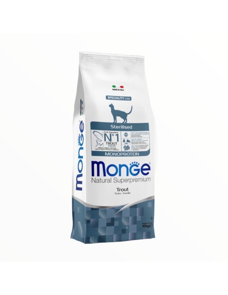 Monge Superpremium Cat Adult Sterilised con Trota KG 10