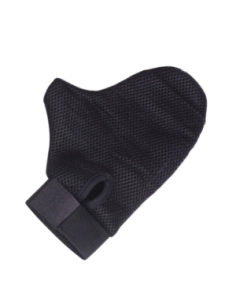 Guanto toelettatore in gomma e maglia