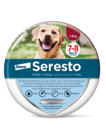 Collare Seresto per cani con peso superiore a 8 Kg