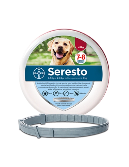 Collare Seresto per cani con peso superiore a 8 Kg
