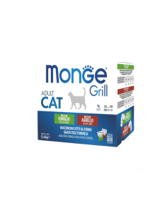 Monge grill Cat multibox adult coniglio-agnello 85 gr x12