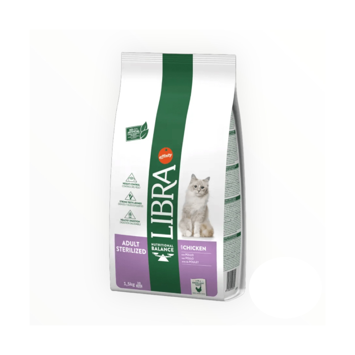 Libra cat adult sterilizzato con pollo KG 10
