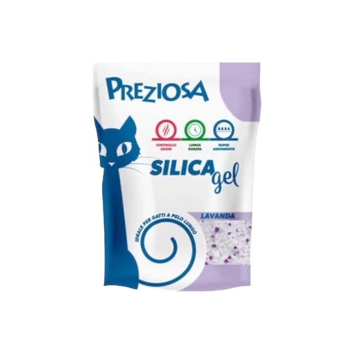 Lettiera preziosa silica gel lavanda KG 2.25