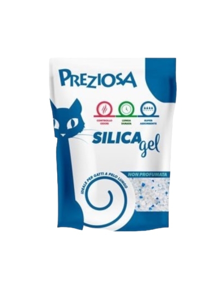 Lettiera preziosa silica gel no profumazione KG 2.25