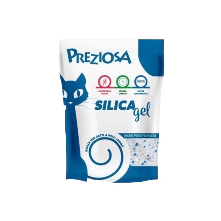 Lettiera preziosa silica gel no profumazione KG 2.25