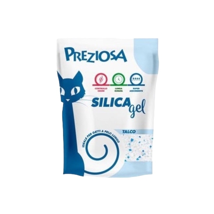 Lettiera preziosa silica gel talco KG 2.25