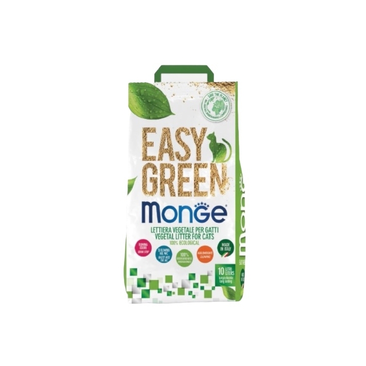 Monge lettiera vegetale easy green 10 LT -  KG 3.6
