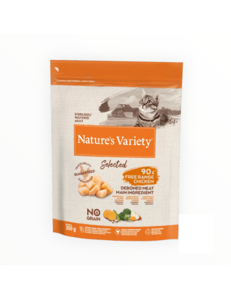 Nature's variety cat selected Adult sterilized Pollo 300 gr