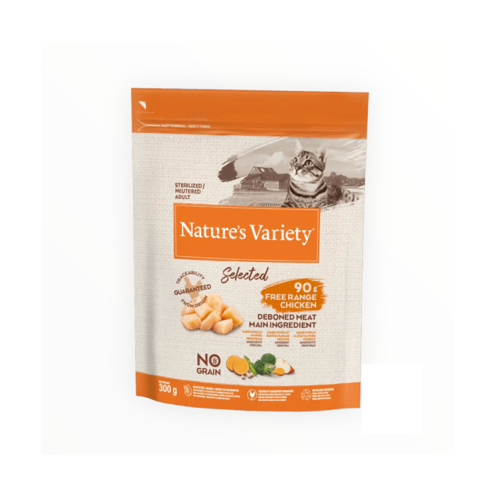 Nature's variety cat selected Adult sterilized Pollo 300 gr