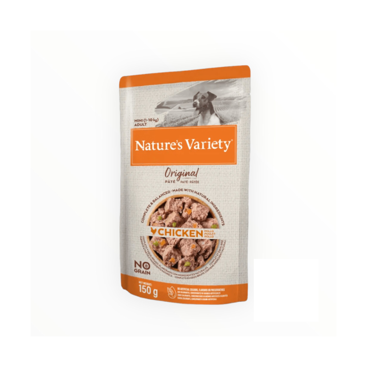 Nature's variety dog mini adult pollo 150 gr