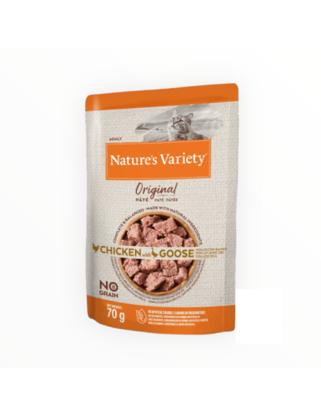 Nature's variety cat pate' Pollo e Oca 70 gr