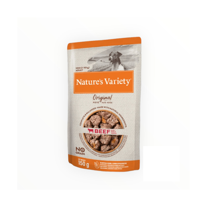 Nature's variety dog mini adult manzo 150 gr