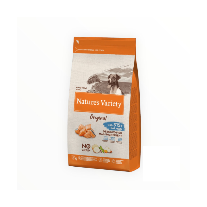 Nature's variety dog original mini adult salmone KG 1.5