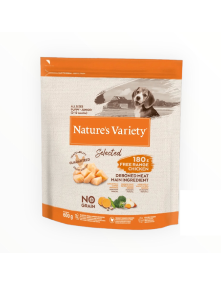 Nature's variety dog selected mini puppy-junior pollo 600 gr