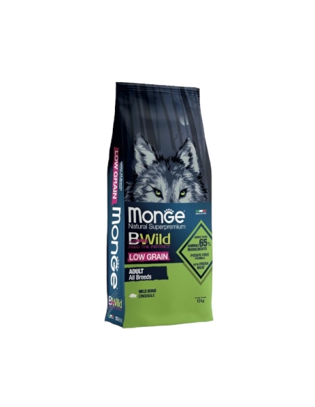 Monge bwild all breeds lowgrain adult cinghiale KG 12