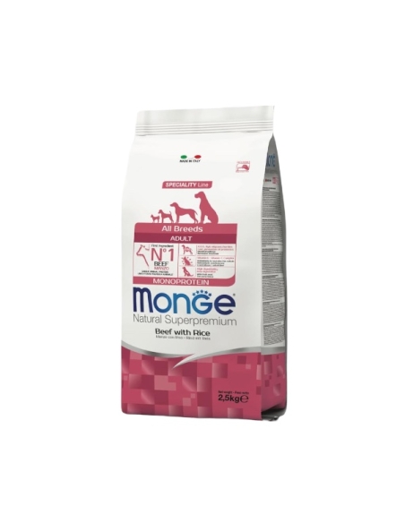 Monge superpremium all breeds adult monoproteico manzo e riso KG 2.5