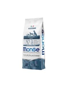 Monge superpremium all breeds adult monoproteico trota, riso e patate KG 12