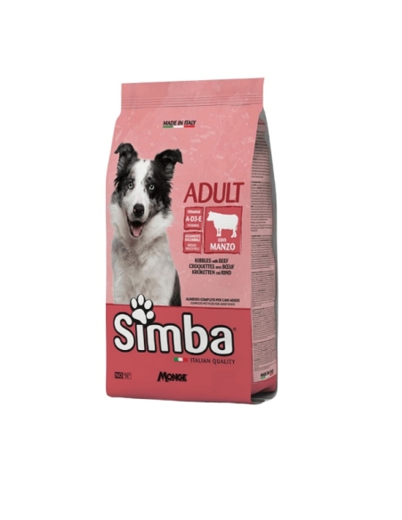Monge Simba dog adult all breeds con manzo KG 20