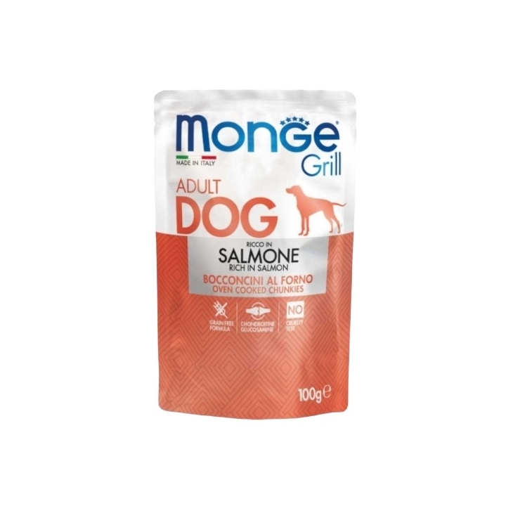 Monge Grill buste Adult Dog salmone 100 gr