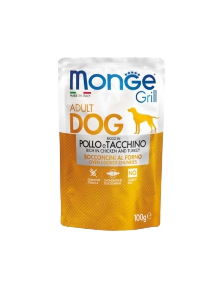 Monge Grill buste Adult Dog pollo e tacchino 100 gr