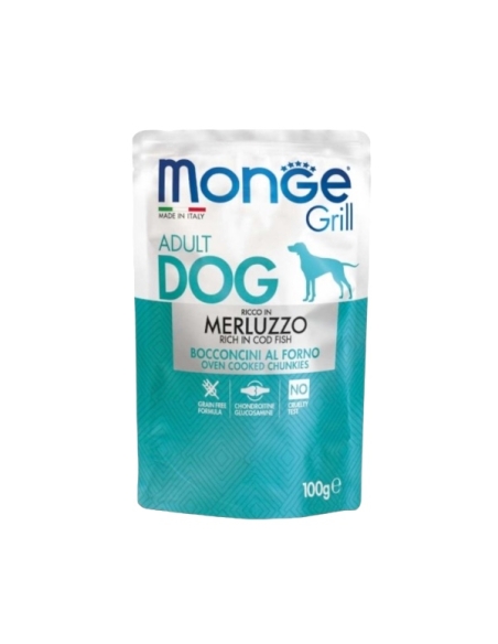 Monge Grill buste Adult Dog merluzzo 100 gr