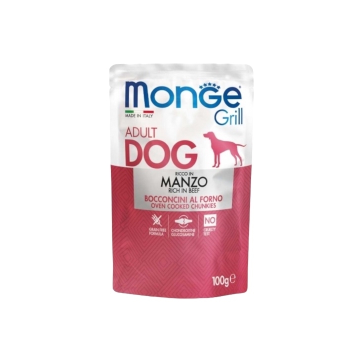 Monge Grill buste Adult Dog manzo 100 gr