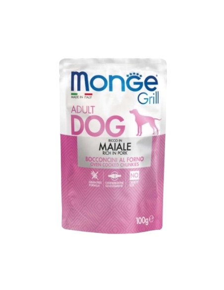 Monge Grill buste Adult Dog maiale 100 gr