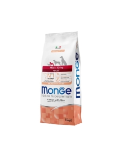 Monge superpremium mini-10 kg adult monoproteico salmone e riso KG 7.5