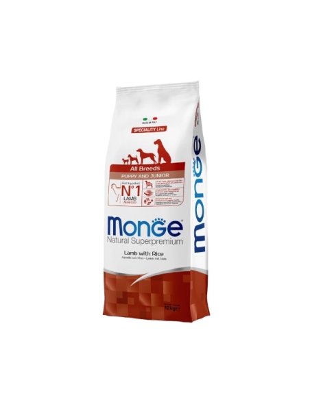 Monge superpremium all breeds Puppy&Junior monoproteico agnello e riso KG 12