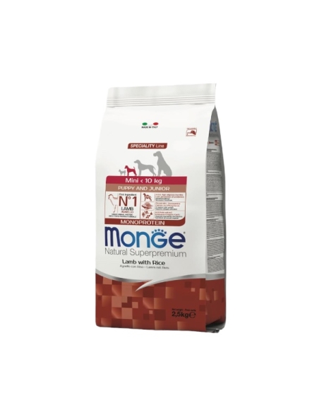 Monge superpremium all breeds Puppy&Junior monoproteico agnello e riso KG 2.5