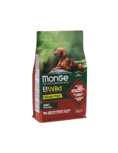 Monge bwild all breeds grainfree adult agnello patate e piselli KG 2.5