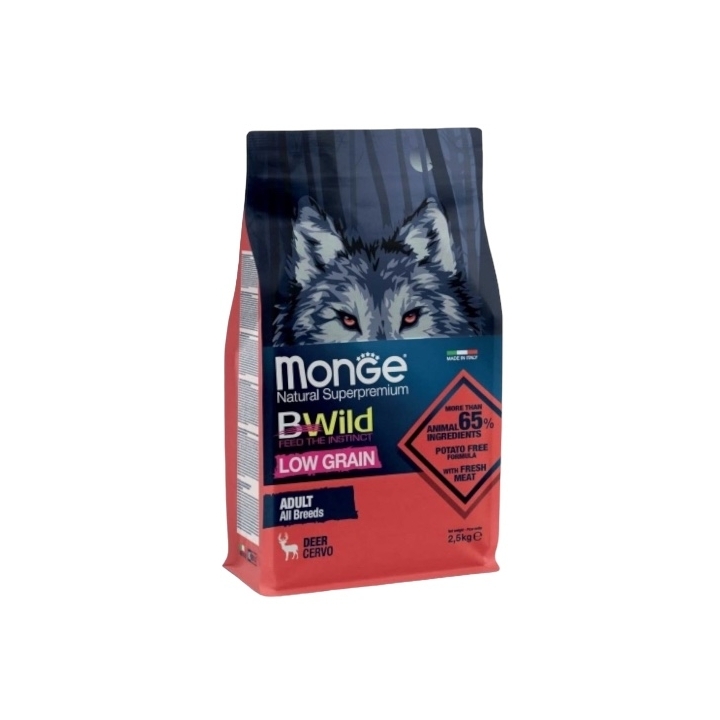 Monge bwild all breeds lowgrain adult cervo KG 2.5