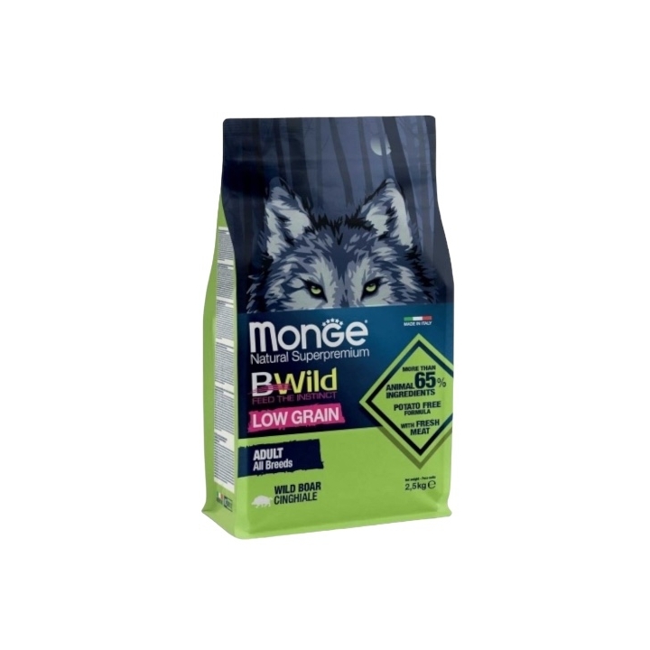 Monge bwild all breeds lowgrain adult cinghiale KG 2.5