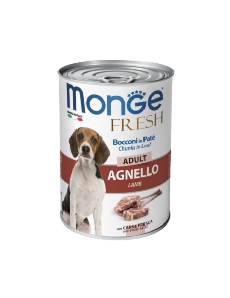 Monge fresh bocconi in pate' adult agnello 400 gr