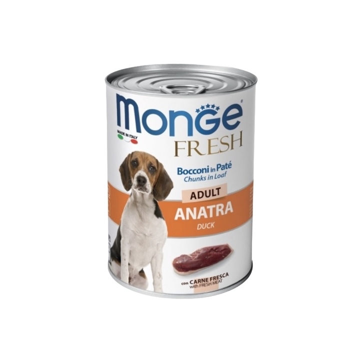 Monge fresh bocconi in pate' adult anatra 400 gr