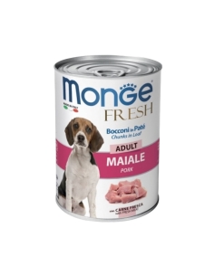 Monge fresh bocconi in pate' adult maiale 400 gr