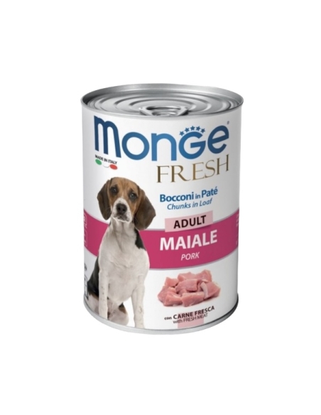 Monge fresh bocconi in pate' adult maiale 400 gr