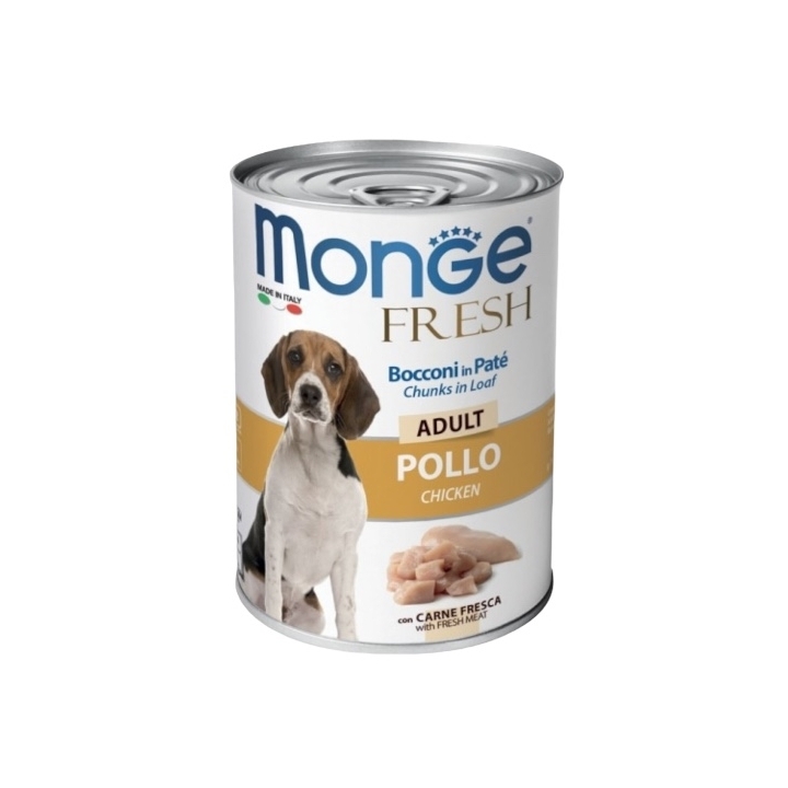 Monge fresh bocconi in pate' adult pollo 400 gr
