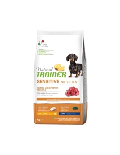 Natural trainer dog sensitive no gluten small&toy adult agnello e cereali integrali KG 7