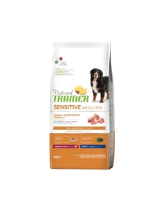 Natural trainer dog sensitive no gluten medium&maxi adult maiale e cereali integrali KG 12