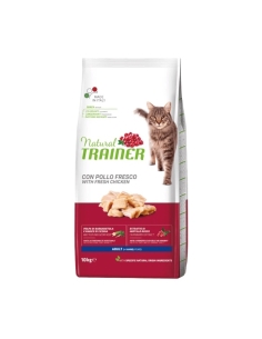 Natural trainer cat adult con pollo fresco KG 10