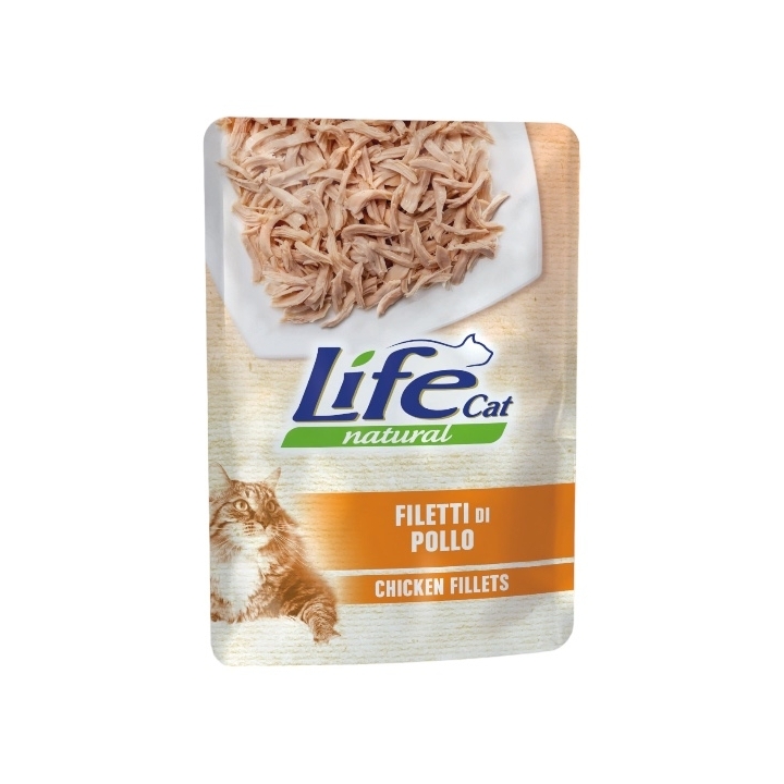 Life cat con filetti di pollo 70 gr