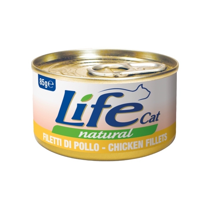 Life cat con filetti di pollo 85 gr