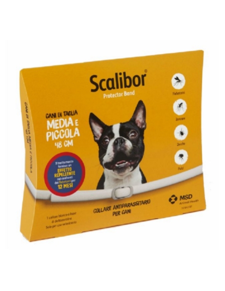 Scalibor collare antiparassitario cane taglia media/piccola 48 cm