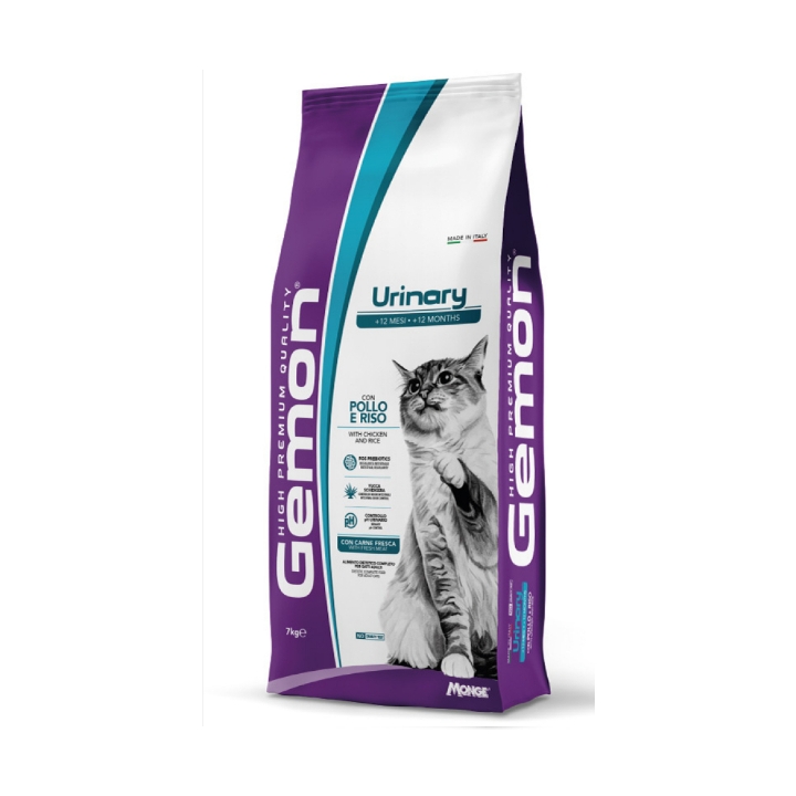 Gemon cat Urinary pollo e riso KG 7