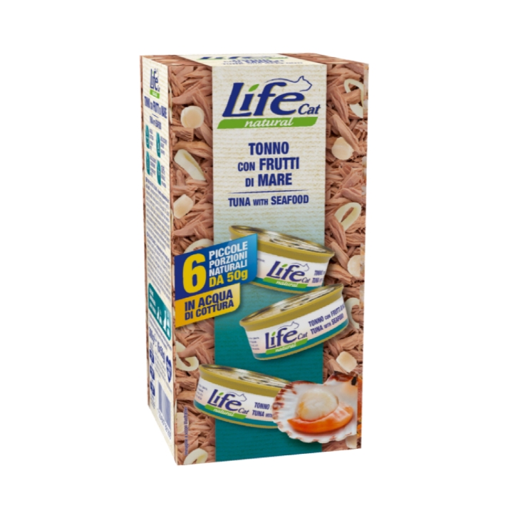 Life cat tonno e frutti di mare MULTIBOX 6 pz. x 50 gr.