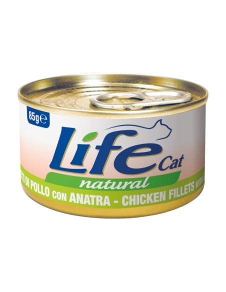 Life cat filetti di pollo con anatra 85 gr