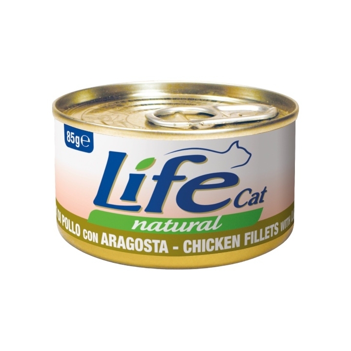Life cat filetti di pollo con aragosta 85 gr